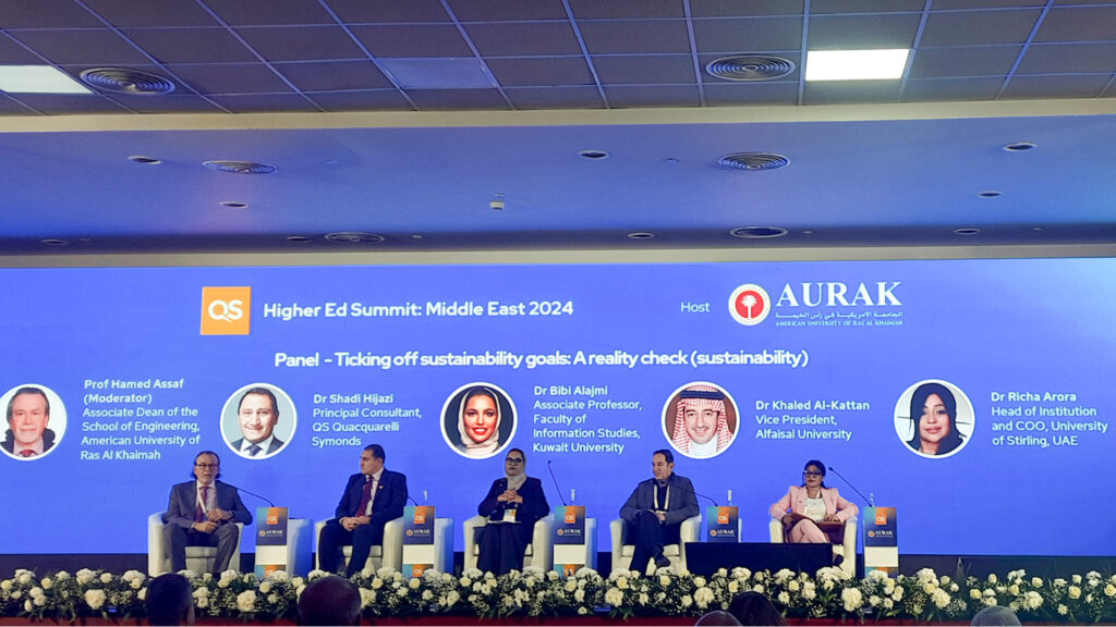 Dr. Richa Arora Advances Sustainability Leadership at QS Summit 2024 – University of Stirling UAE