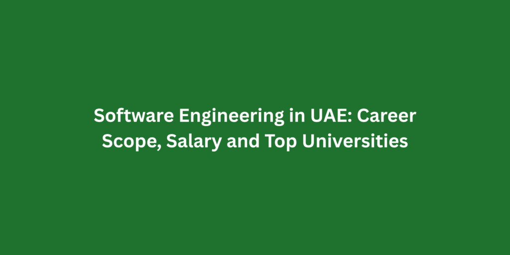 Pursue BSc (Hons) Software Engineering at University of Stirling UAE for Strong Career Scope